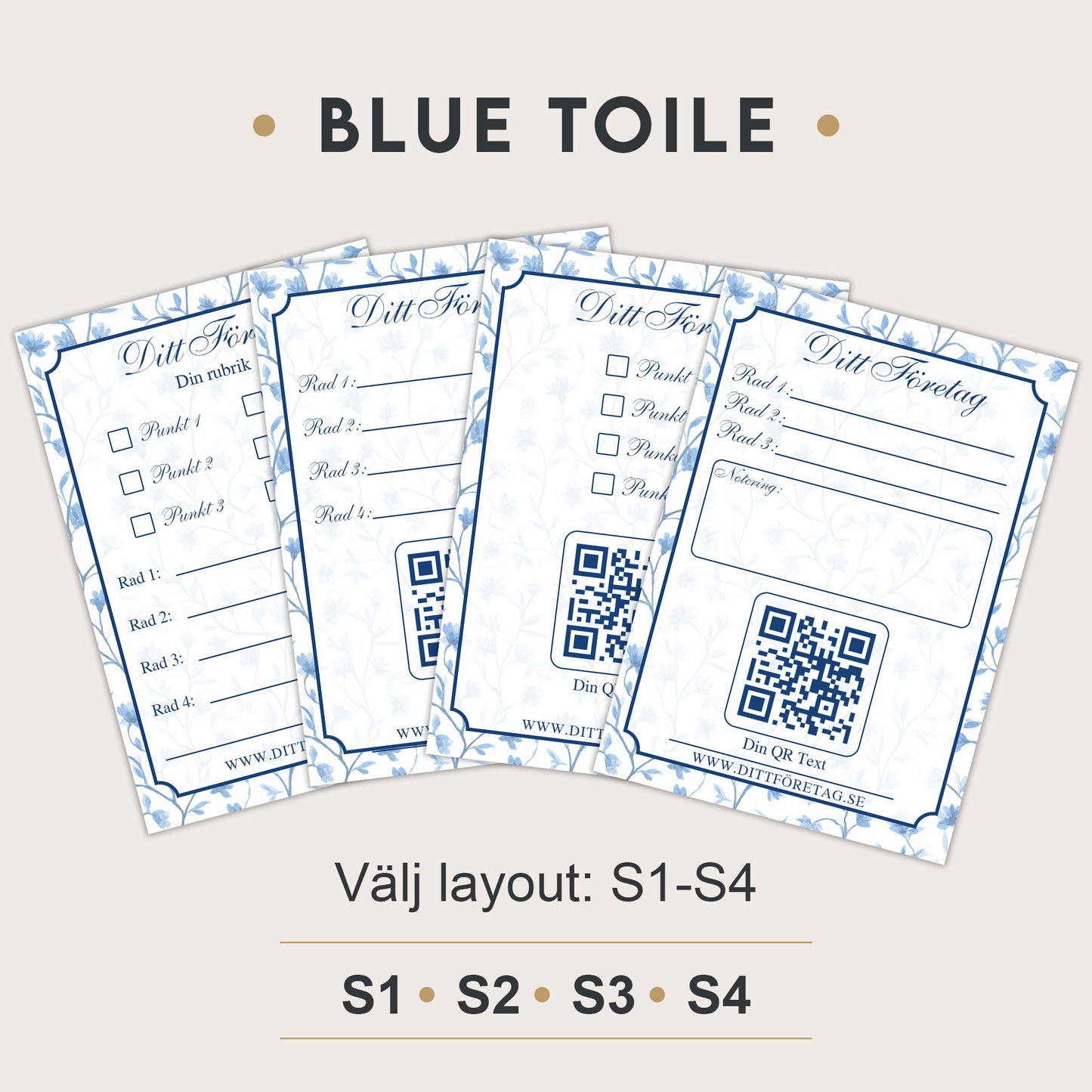 Blue Toile